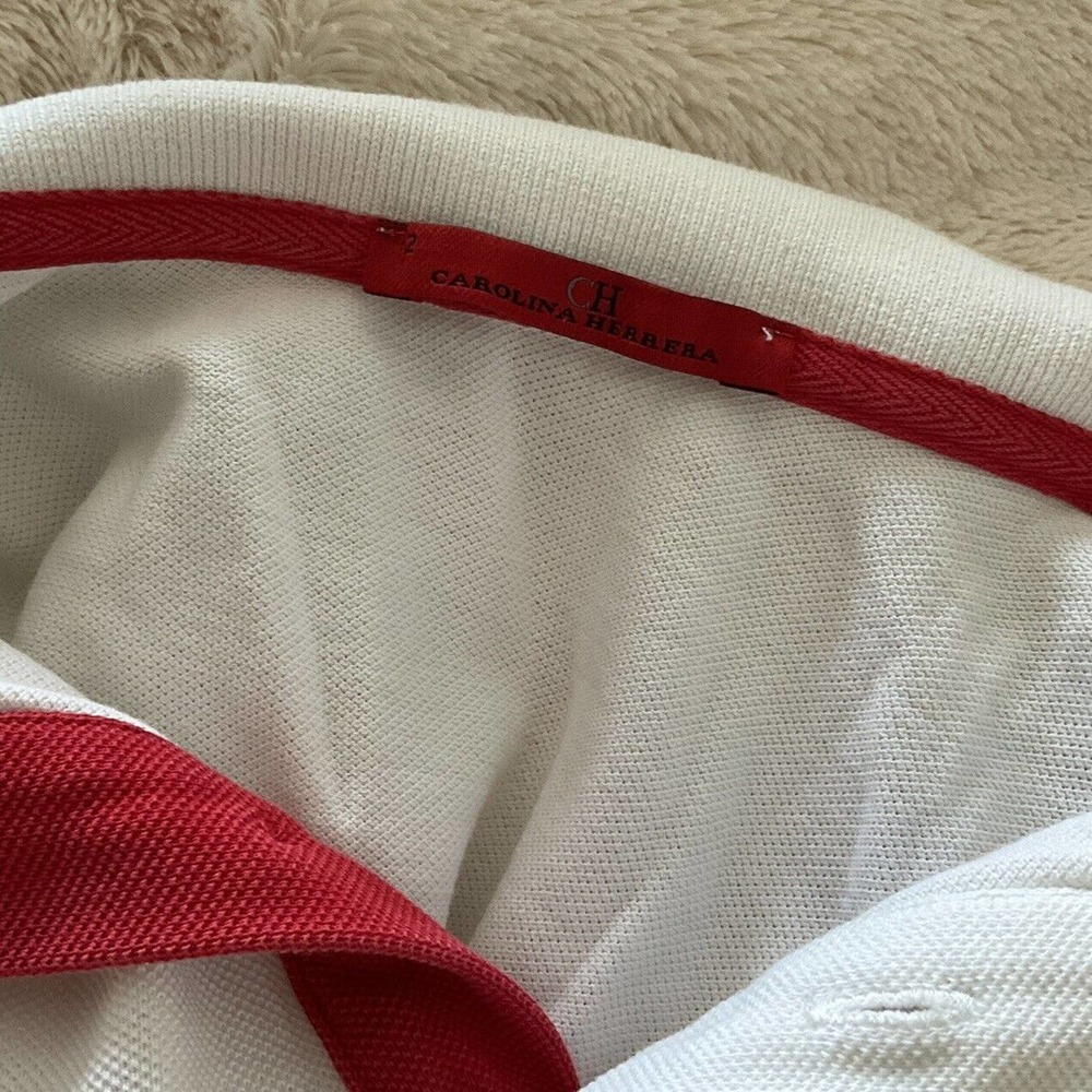 CAROLINA HERRERA Kids Boys White Short Sleeve Polo Size 12 - Picture 4 of 4